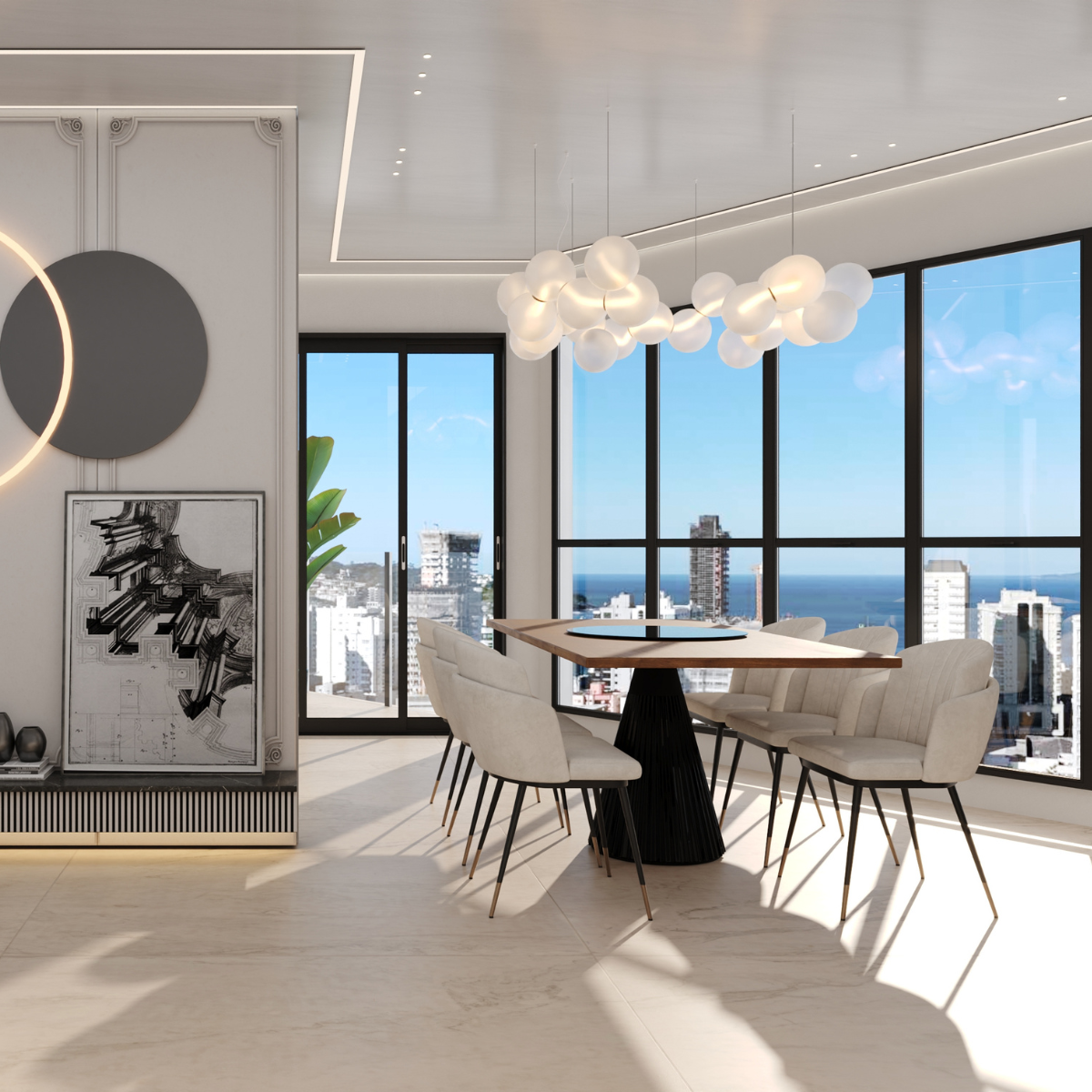 Um apartamento que oferece conforto e bem-estar em cada detalhe