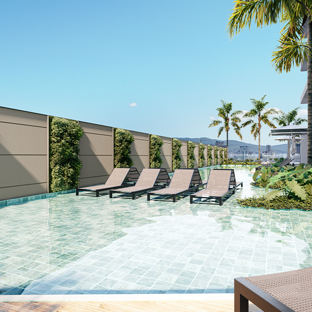Área de lazer com 1.800m². Simples assim.